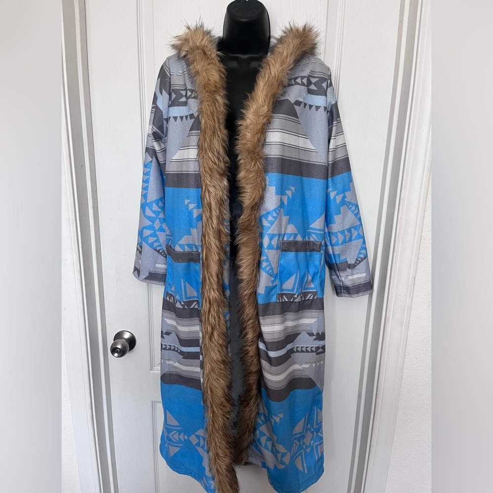 Western Faux Fur fleece Jacket
